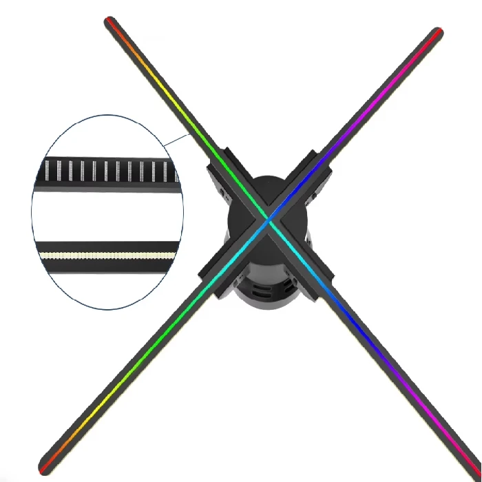 Hologramski projektor premer 560mm 672 Ledic za oglaševanje